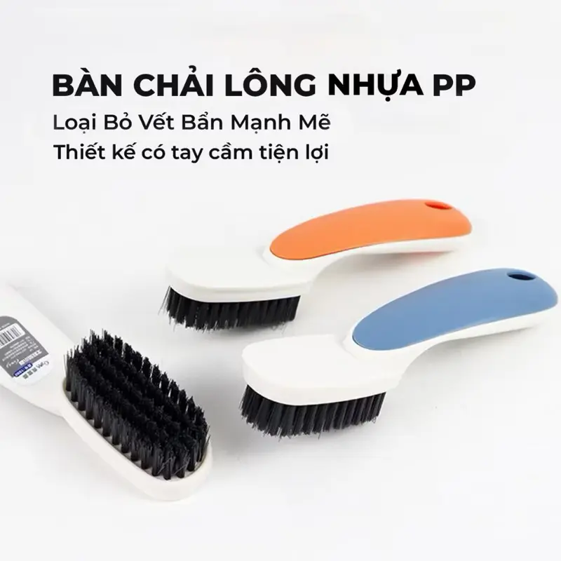 Bàn Chải Chà Giày Mini Đa Năng Tay Cầm Dài Nhiều Màu
